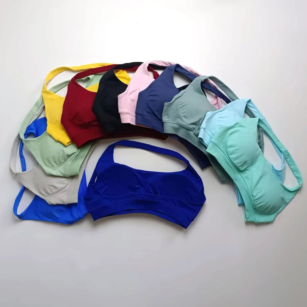 Nclagen Seamless Open Back Sports Bra