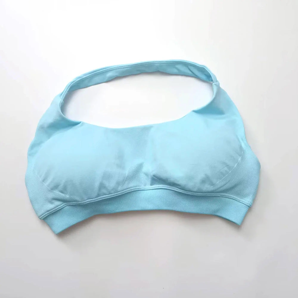 Nclagen Seamless Open Back Sports Bra