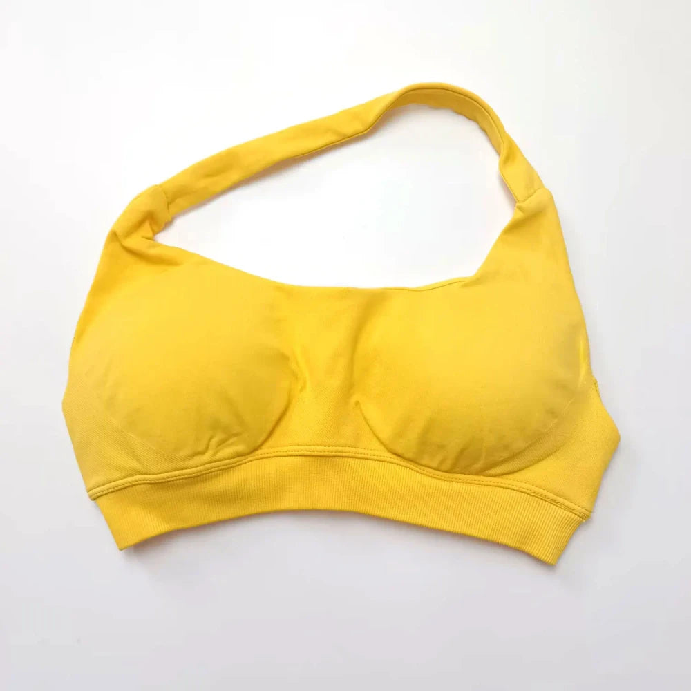 Nclagen Seamless Open Back Sports Bra